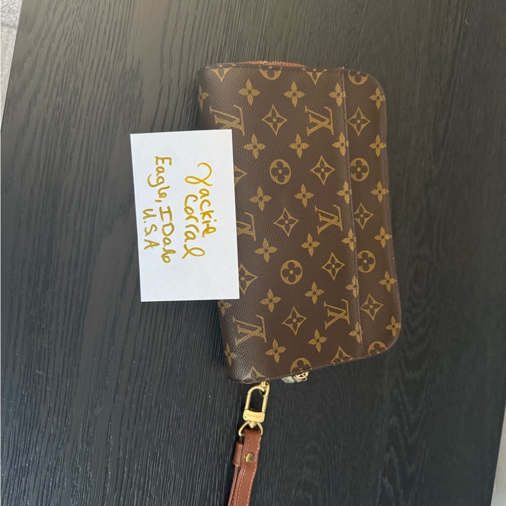 Louis Vuitton Orsay Clutch/Wristlet with Gold Hardware